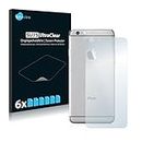savvies 6-Pezzi Pellicola Protettiva per Apple iPhone 6S Plus Posteriore (Intera Superficie) Protezione Schermo Trasparente