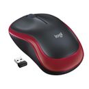 LOGITECH M185 Maus Wireless kabellos USB PC Laptop Mouse Funk Rot neu