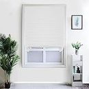 2 Pack Temporary Window Blinds, Vertical Pleated Blinds Cordless No Drilling Self Adhesive Blinds Stick On Easy Fit Blinds Window Shades for Bathroom Kitchen Living Room Office