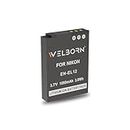WELBORN EN-EL12 Rechargeable Battery Pack Compatible with Nikon Coolpix A1000 - AW110 P300, S630, S640, S6000, S6100, S6150, S6200, S6300, S8000, S8100, S8200, S9050, S9100, S9200, S9300, S9500.
