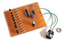 ESPtronics 1 Pc 10 Channel with Tone LED Chaser Circuit Board with CD4017 555 Timer Adjustable Speed Circuit 555 Timer Speed Decade Counter Circuit for Electronic Project