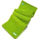 FACESOFT Eco Sweat Active Towel - Soft and Absorbent Cotton Exercise Towel - No Synthetic Microfibers or Plastics Sweat Towel for Gym, Exercise, Fitness, Sports, Yoga - Green - 1 Pc
