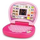 Fun express Kids Learning Educational Laptop with LED Display & Music | Best English Learner Computer Toy for Kids with Activities & Fun Games (Pink)