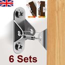6 Sets Anti Tip Furniture Strap Bracket Metal Safety Wall Anchor Baby Proofing