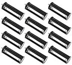 Mecion 12Pcs Cylindrical Battery Holder Battery Storage Case for 3 x 1.5V AAA Batteries Flashlight Torch, Black