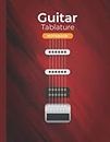 Guitar Tab Notebook: Blank Guitar Tablature Manuscript Paper with Lined Journal Pages | Over 100 pages with blank tabs | Red Guitar Cover