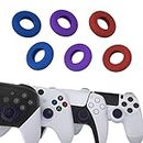 PlayVital 3 Pairs Silicone BuffeRings Aim Assist Target Motion Control Precision Rings for PS5, for PS4, for Xbox Series X/S, Xbox One, Xbox 360, for Switch Pro, for Steam Deck - 3 Different Strengths