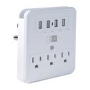Case Logic AC 3-Outlet 4-Port USB Type-A Wall Charger & Docking Station CL-OP-W4-102-WT