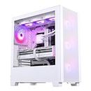 Phanteks 523 Xt Pro Ultra Mid-Tower Computer Case/Gaming Cabinet - White | Pre- Installed 4 X 140Mm Argb Fans | Type-C Port | Support ATX, M-ATX, M-Itx, E-ATX - Ph-Xt523P1_Dwt01 - Tempered Glass