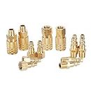 Amazon Basics Quick Connect Brass Air Coupler and Plug Kit - 1/4-Inch NPT Fittings - 14-Piece