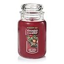 Yankee Candle Apple Wreath Scented, Classic 22oz Large Jar Single Wick Candle, Over 110 Hours of Burn Time | Holiday Gifts for All