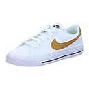 Nike Court Legacy Next Nature, Sneaker Mujer, White/Gold Suede-Volt-Black, 38 EU