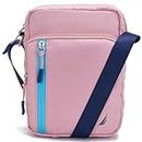 Nautica Nylon Women Adjustable Crossbody Bag | Spacious Compartment With Zipper | Women's Sling Bag | Crossbody Bag For Women with Adjustable Strap, Pink