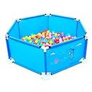 FALIYORS Blue Baby Fence Anti-Collision Kids Play Yard Baby Playpen Fence Playpen Activity Centre Room, Indoor Outdoor Children Toddler Playpens for Babies