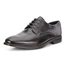 Ecco Men's Melbourne Tie Dress Shoe, Black/Magnet, 43 EU/9-9.5 US