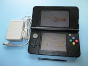 New Nintendo 3DS Super Mario Black Edition System w/Charger FREE Ship!
