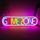 STHomedeco GAME ZONE Neon Light - Gioco Zona neon Pannello neon per sala giochi pannello neon LED per decorazione sala giochi parco giochi amici regalo per ragazzi