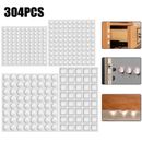 304PCS Silicone Cabinet Door Bumpers Self Adhesive Noise Dampening Bumper Pads