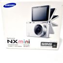 Samsung NX Mini Digital Smart Camera 20.5MP 75.2mm Ultra Slim Green 9mm Lens Kit