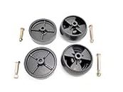 4pcs 734-04155 and 734-0973 934-0973 Deck Wheels (5") with Bolts Nuts 938-0373 938-0737 for MTD Toro 112-0677 112-0337