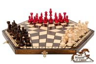Jeu d'échecs en bois Unique 3 PLAYERS CHESS, jeu d'échecs unique fabriqué à...