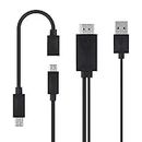 axGear Micro USB MHL to HDMI HDTV Adapter Cable for Samsung Galaxy Note Tablet