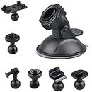 HUAN 83A0050 Car Suction Cup Dash Cam Cameras Angle Car Mount for Dashcam Mount for Car Video Recorder on Windscreen and Dashboard Holder, 360 Degree Rotating Car Camera Suction Cup Mount