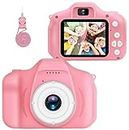 P.K. WHOLESALE WALA Kids Camera for Girls Boys, Kids Selfie Camera Toy 13MP 1080P HD Digital Video Camera for Toddler, Christmas Birthday Gifts for 4+ to 15 Years Old Children (Multicolor) (Pink)