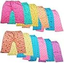 CALZINO Cotton Pyjamas/Pants Combo for Boys,Girls,Baby Boy and Baby Girl Kids in A Set of 12 Pyjamas Multicolour
