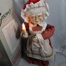 Seasons Merry on ettes Animated Illuminated 24" Mrs Santa Claus w/ Candle Xmas