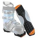 Yaktrax SkiTrax Ski Boot Tracks Traction and Protection Cleats (1 Pair), Small, Black/Orange