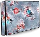 Acoma 43 Inch Smart LED TV Cover PVC Waterproof Printed With Transparent Polythene Layer Compatible for Sony, Mi, Kodak and Samsang Smart LED TV-Blue-Red-FL_P1
