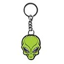 SIGNOOGLE Alien Theme Printed Keychain for Bike Car/Women/Men/Bag Key Tag Keyrings (2 x 2.5 Inch)