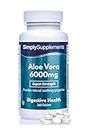 Aloe Vera 6000 mg - 360 Compresse - Adatto ai vegani - 6 mesi di trattamento - SimplySupplements