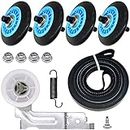 Dryer Repair Kit Replacement for Samsung Includes DC97-16782A Drum Roller, 6602-001655 Tension Belt, DC61-01215B Tension Spring and DC93-00634A Idler Pulley Replace AP5325135, PS4221885, PS4133825