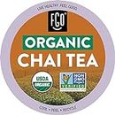 Organic Chai Black Tea K-Cup Pods, 24 Pods by FGO - Keurig Compatible - Naturally Occurring Caffeine, Premium Black Tea is USDA Organic, Non-GMO, & Recyclable