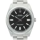 ROLEX Oyster Perpetual 41 124300 Bright Black Dial Box/Paper