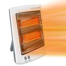 SONBION Infrared Heater, Electric Heater with Two Heat Settings, Portable Halogen Heater for Office Home Garage, 800W Desk Heater with Foldable Holder, Overheat and Tip Over Protection