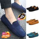 Men Casual Loafers Zapatos De Hombre Suede Leather Moccasins Slip On Boat Shoes