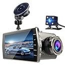 Automobile Data Recorder 4 inch HD 1080P Dual Recording Car Driving Recorder DVR Support Motion Detection/Loop Recording