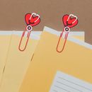  10 piezas clips de papel pequeños suministros de oficina lindos marcadores clips de papel lindos
