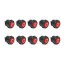 Electronic Spices PACK OF 10 AD2212 Round 12v DC (10A 250VAC) Push Button On Off switch for Toys Electric Kids Car Bike