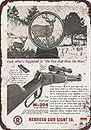 Señal metálica BDTS 1964 Redfield Gun Sights de 20 x 12 pulgadas