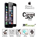 TM-Concept® Verre trempé incurvé 3D - Apple iPhone 6 / 6S - Noir - intégral