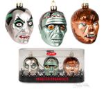 Monster Ornaments set of 3 Christmas tree decorations Archie Mcphee Novelty