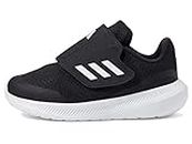 adidas Infants Run Falcon 3.0 Sport Running Hook and Loop Infant S Black/White/Black 5K