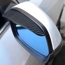 2 pezzi protezione visiera antipioggia specchio nera fibra di carbonio adatto per accessori auto