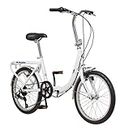Schwinn Unisex's Loop Folding Bike, White, Adult