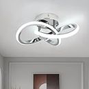 Hallway Light Acrylic Modern LED Ceiling Light Fixtures Cool White 6000K Close to Ceiling Lights for Bedroom Bathroom Kitchen Balcony Corridor Stair Aisle Lamp Curved Creative Design Chandeliers