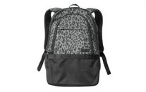 Victoria's Secret Pink Backpack Collegiate Bookbag Zip Pocket Grey Leopard NEW